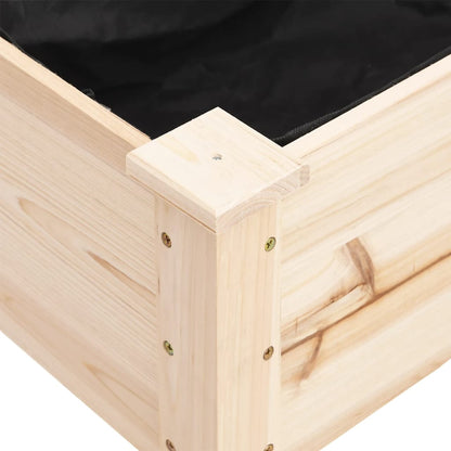 vidaXL Planter with Liner 71x37x76 cm Solid Wood Fir