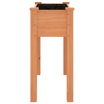 vidaXL Planter with Liner Brown 71x37x76 cm Solid Wood Fir