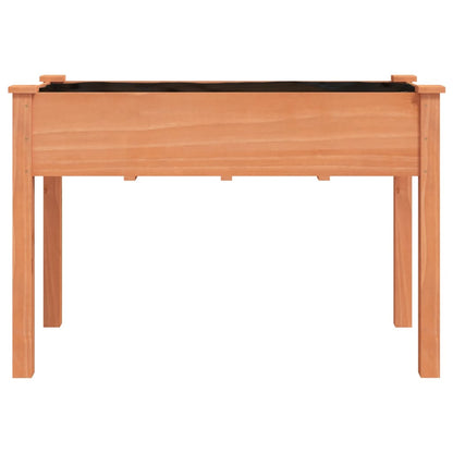 vidaXL Planter with Liner Brown 118x59x76 cm Solid Wood Fir