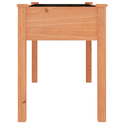 vidaXL Planter with Liner Brown 118x59x76 cm Solid Wood Fir