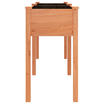 vidaXL Planter with Liner Brown 161x45x76 cm Solid Wood Fir