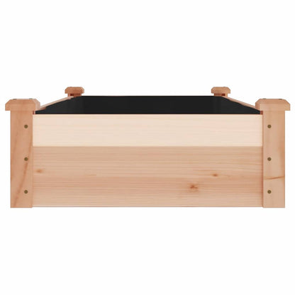 vidaXL Garden Raised Bed with Liner 120x60x25 cm Solid Wood Fir