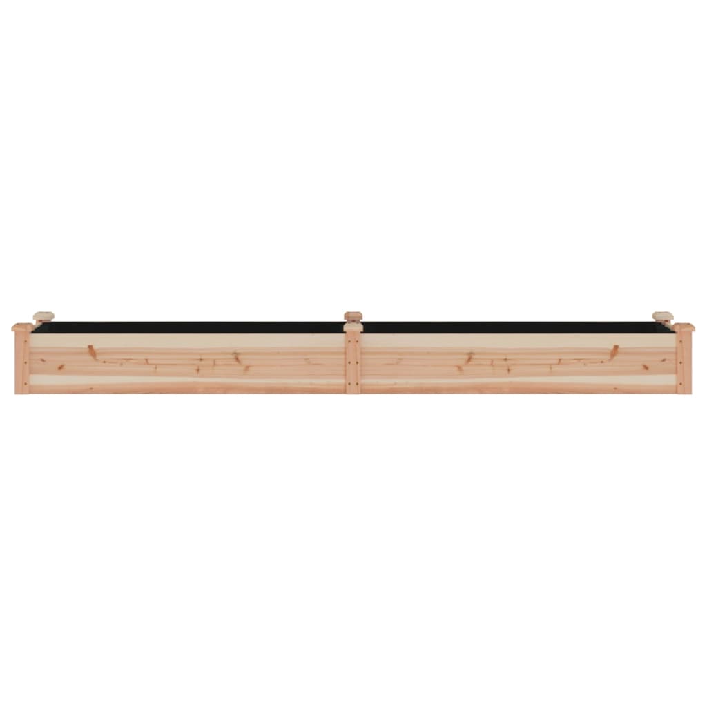vidaXL Garden Raised Bed with Liner 240x45x25 cm Solid Wood Fir