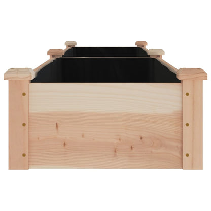 vidaXL Garden Raised Bed with Liner 240x45x25 cm Solid Wood Fir