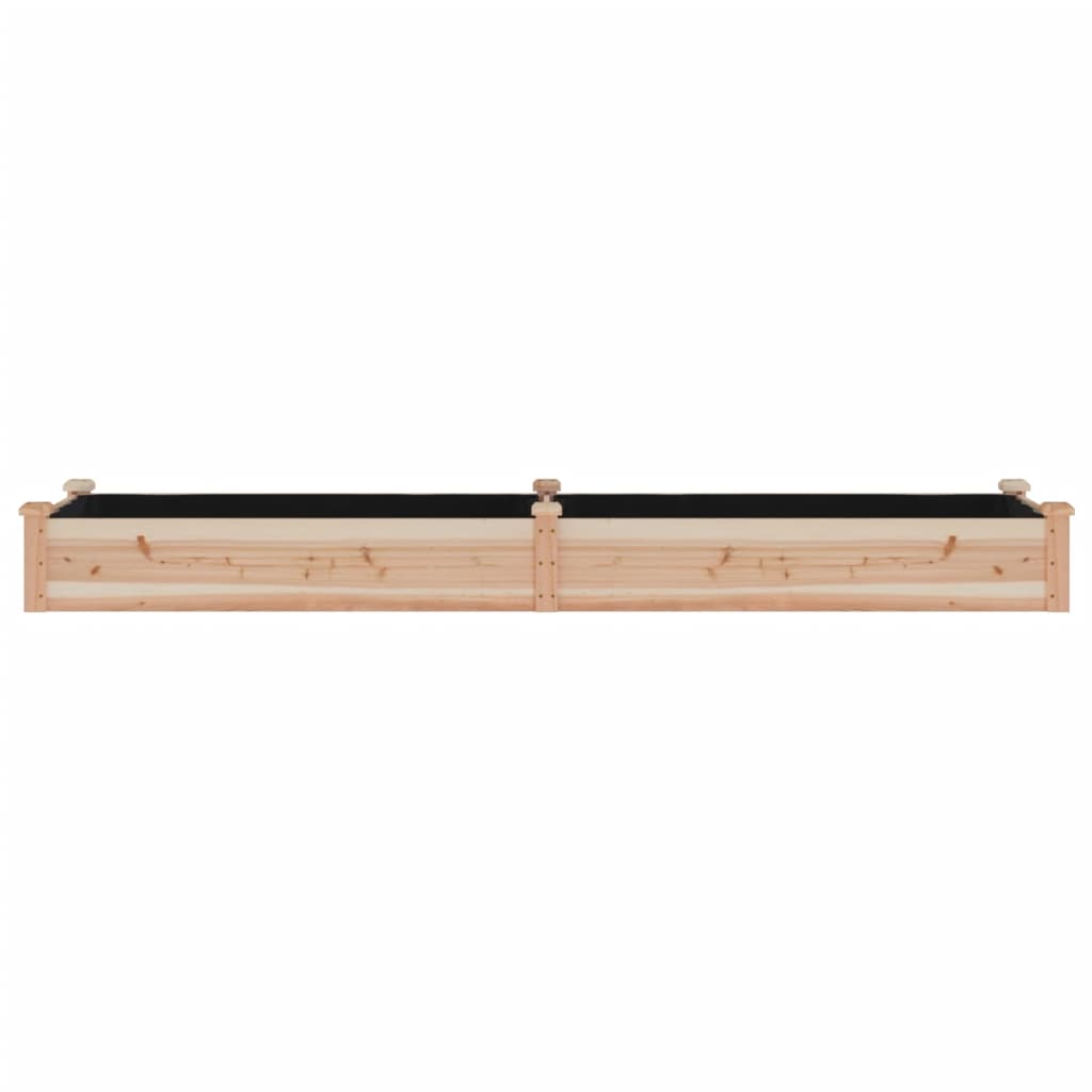 vidaXL Garden Raised Bed with Liner 240x60x25 cm Solid Wood Fir
