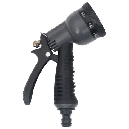 vidaXL Garden Hose with Spray Nozzle Silver 0.6" 15 m Stainless Steel