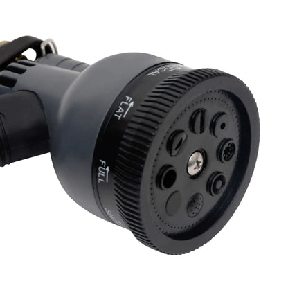 vidaXL Garden Hose with Spray Nozzle Silver 0.6" 22.5 m Stainless Steel