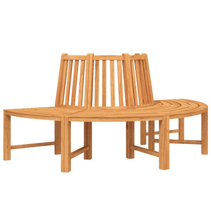 vidaXL Tree Bench Half Round Ø201 cm Solid Wood Teak