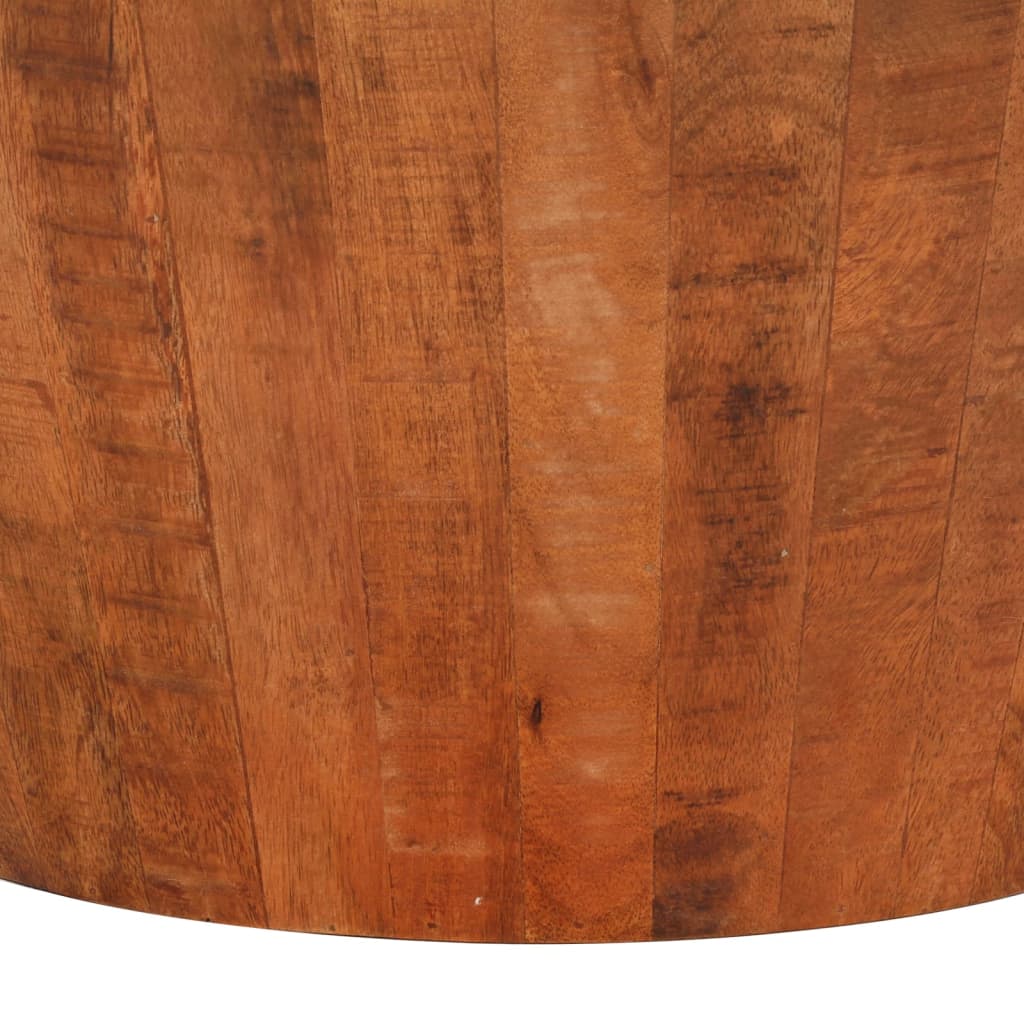vidaXL Coffee Table Ø 52x30 cm Solid Rough Wood Mango
