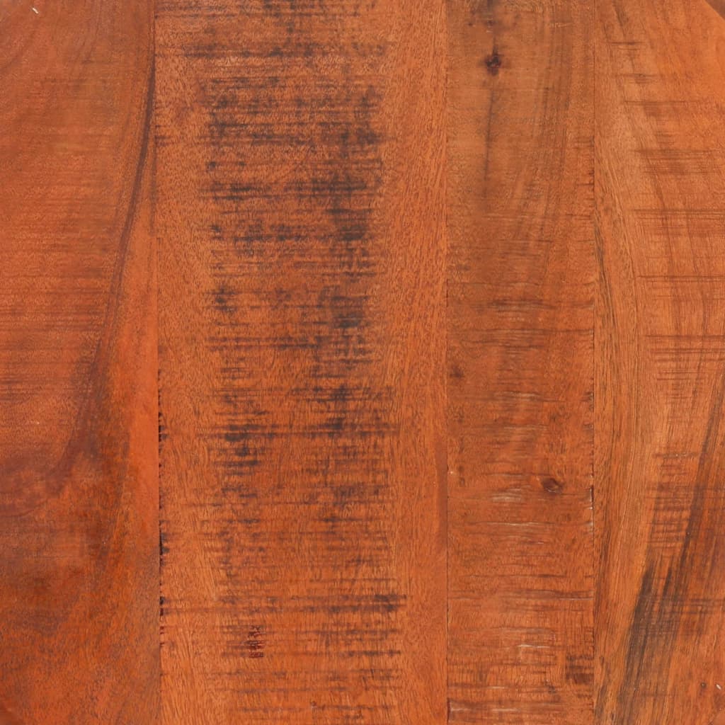 vidaXL Coffee Table Ø 52x30 cm Solid Rough Wood Mango