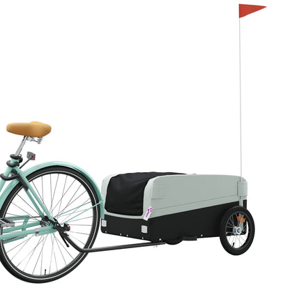 vidaXL Bike Trailer Black and Grey 45 kg Iron