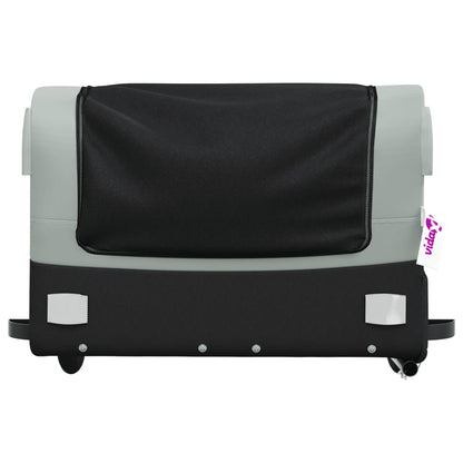 vidaXL Bike Trailer Black and Grey 45 kg Iron