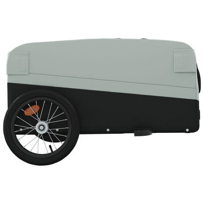 vidaXL Bike Trailer Black and Grey 45 kg Iron