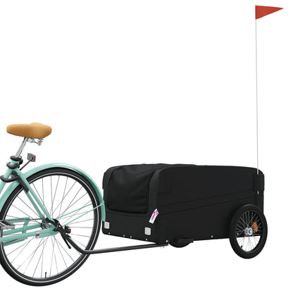 vidaXL Bike Trailer Black 45 kg Iron
