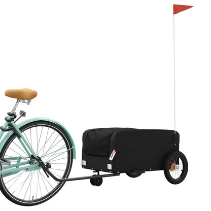 vidaXL Bike Trailer Black 30 kg Iron