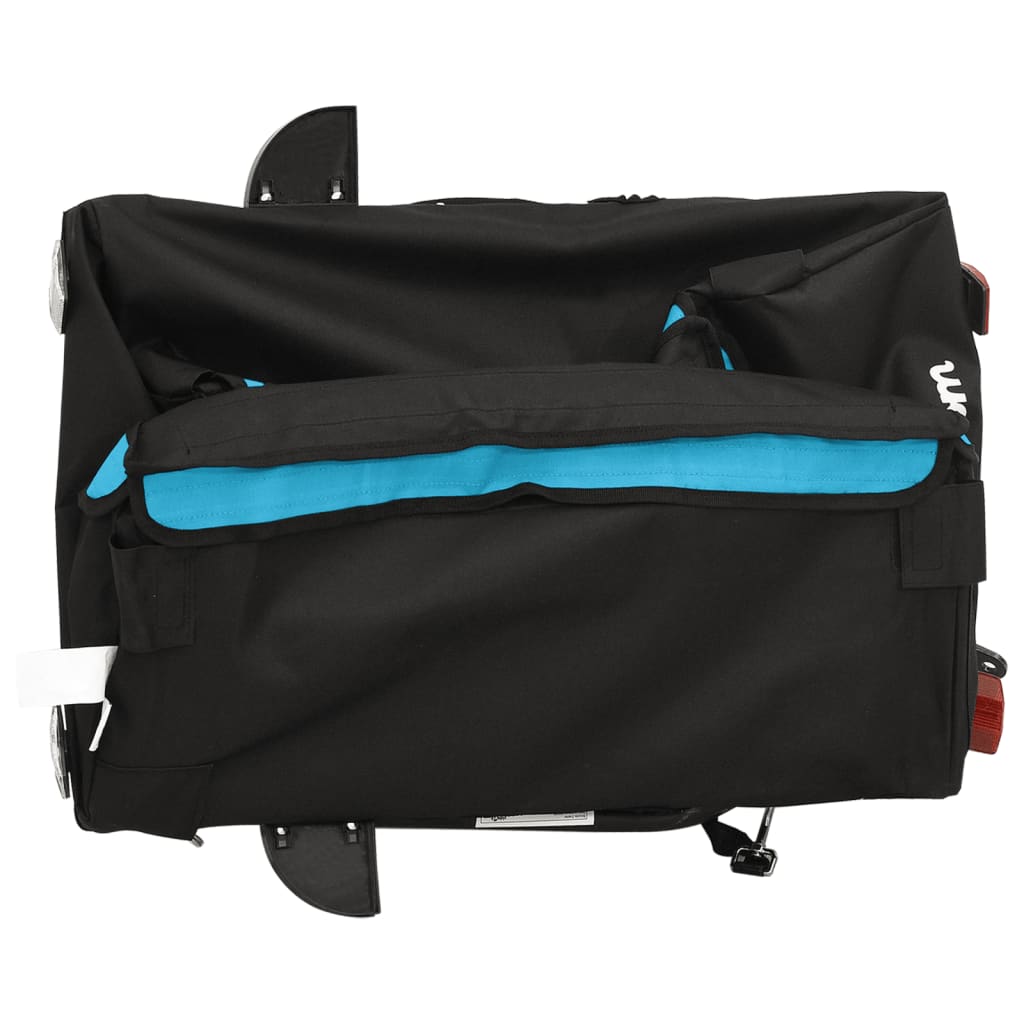 vidaXL Bike Trailer Black and Blue 30 kg Iron
