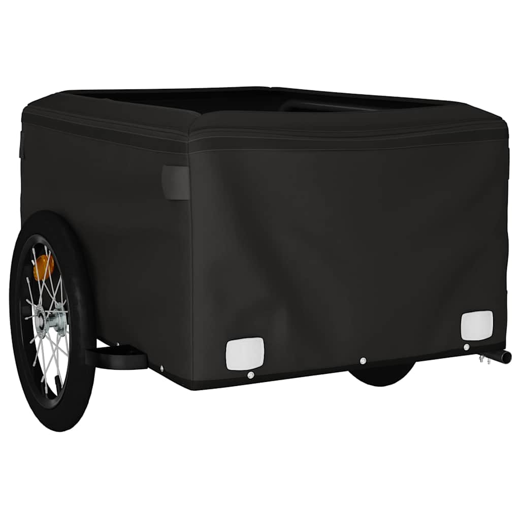 vidaXL Bike Trailer Black and Grey 45 kg Iron