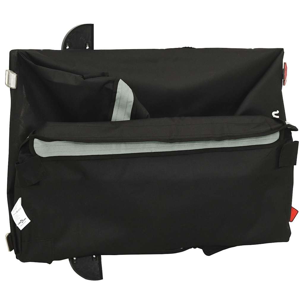 vidaXL Bike Trailer Black and Grey 45 kg Iron