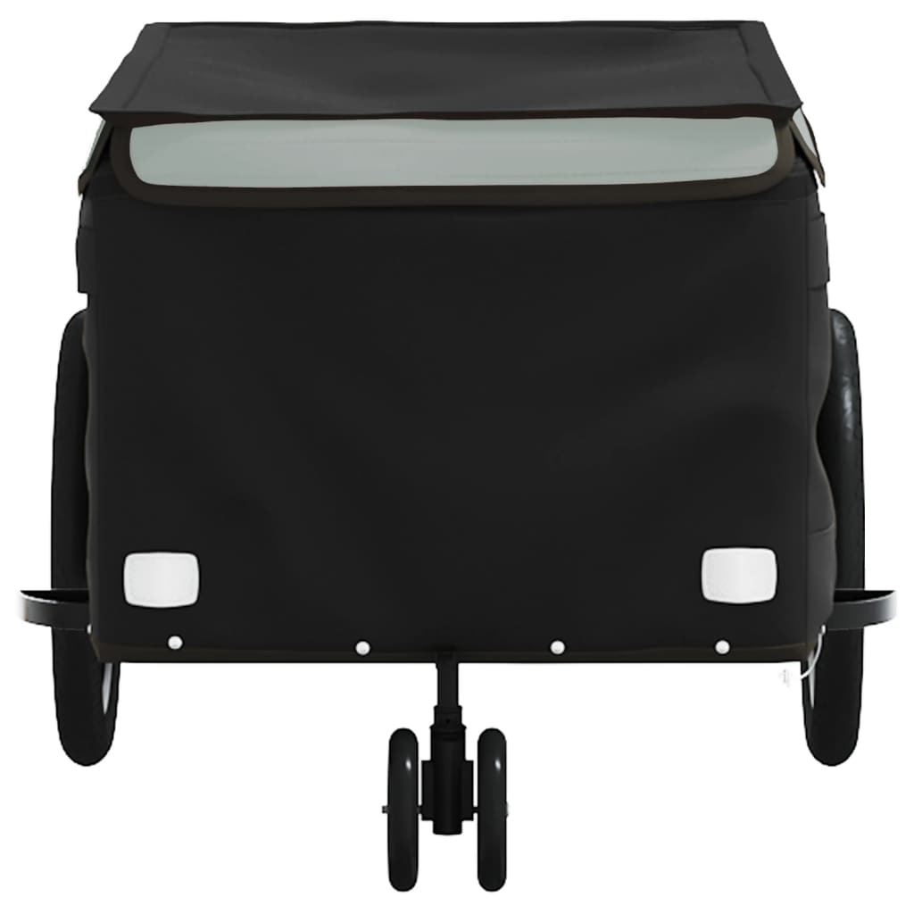 vidaXL Bike Trailer Black and Grey 30 kg Iron