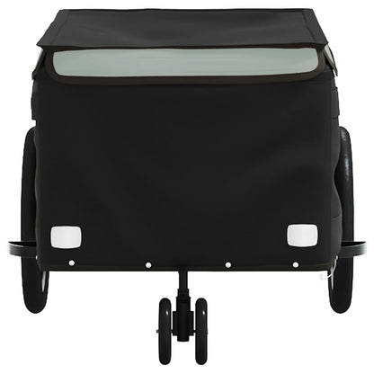 vidaXL Bike Trailer Black and Grey 30 kg Iron