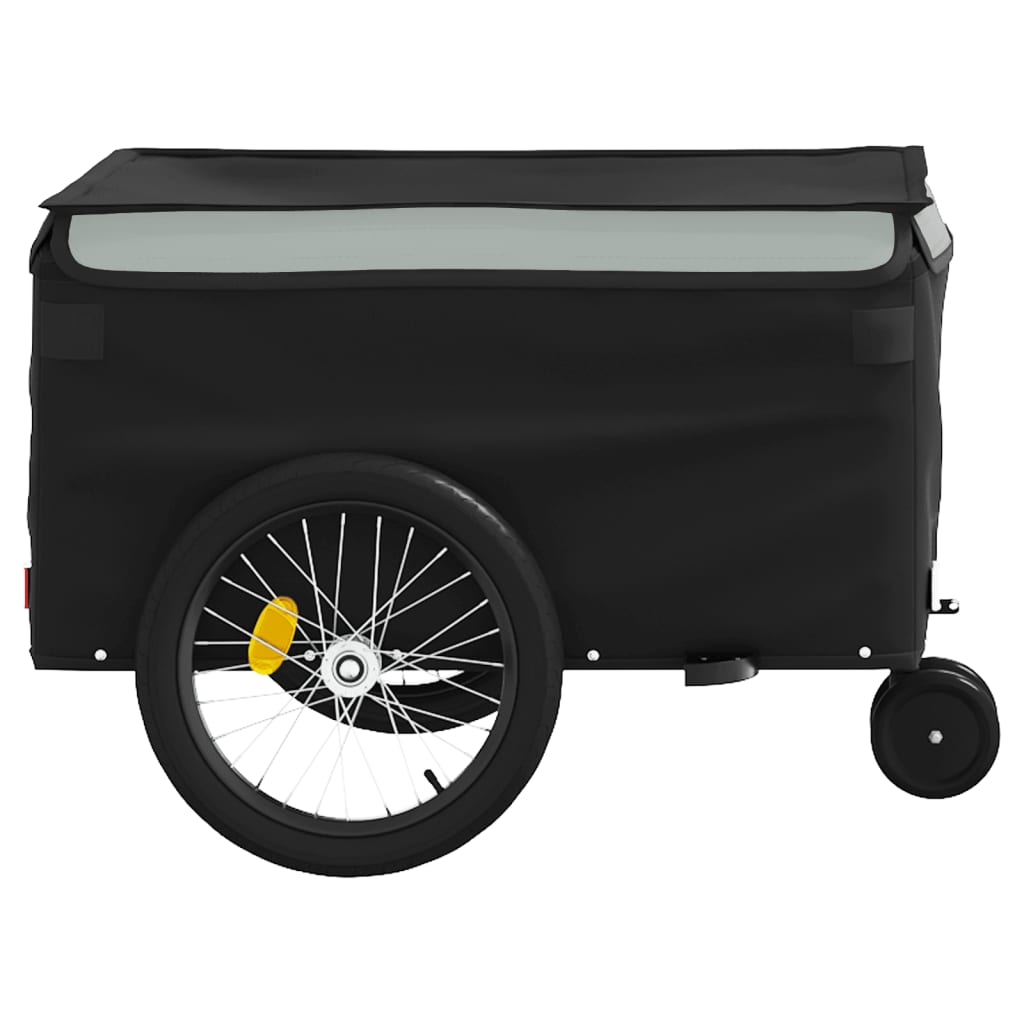 vidaXL Bike Trailer Black and Grey 30 kg Iron