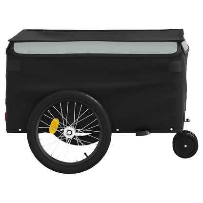 vidaXL Bike Trailer Black and Grey 30 kg Iron