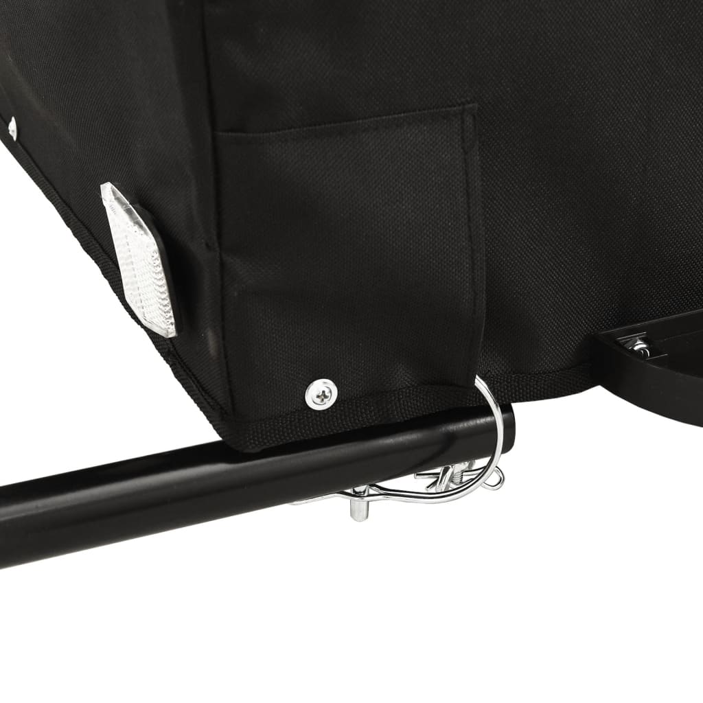 vidaXL Bike Trailer Black and Blue 30 kg Iron