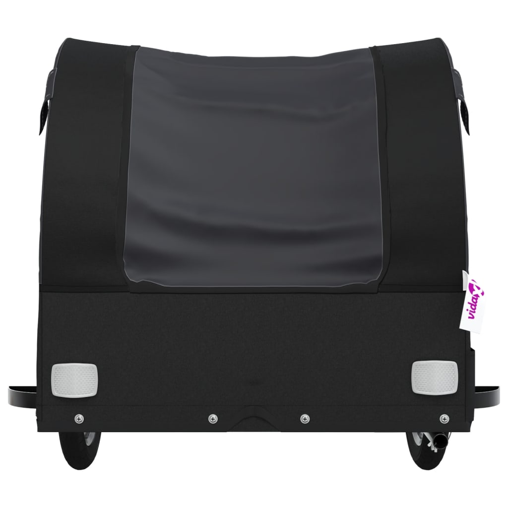 vidaXL Bike Trailer Black 30 kg Iron