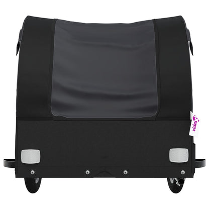vidaXL Bike Trailer Black 30 kg Iron