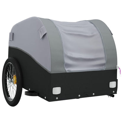 vidaXL Bike Trailer Black and Grey 45 kg Iron