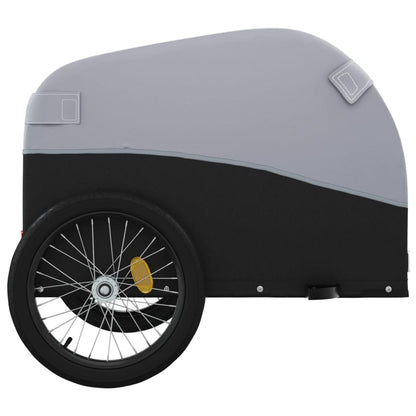vidaXL Bike Trailer Black and Grey 45 kg Iron