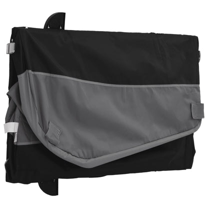 vidaXL Bike Trailer Black and Grey 45 kg Iron