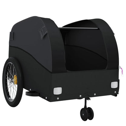 vidaXL Bike Trailer Black 45 kg Iron