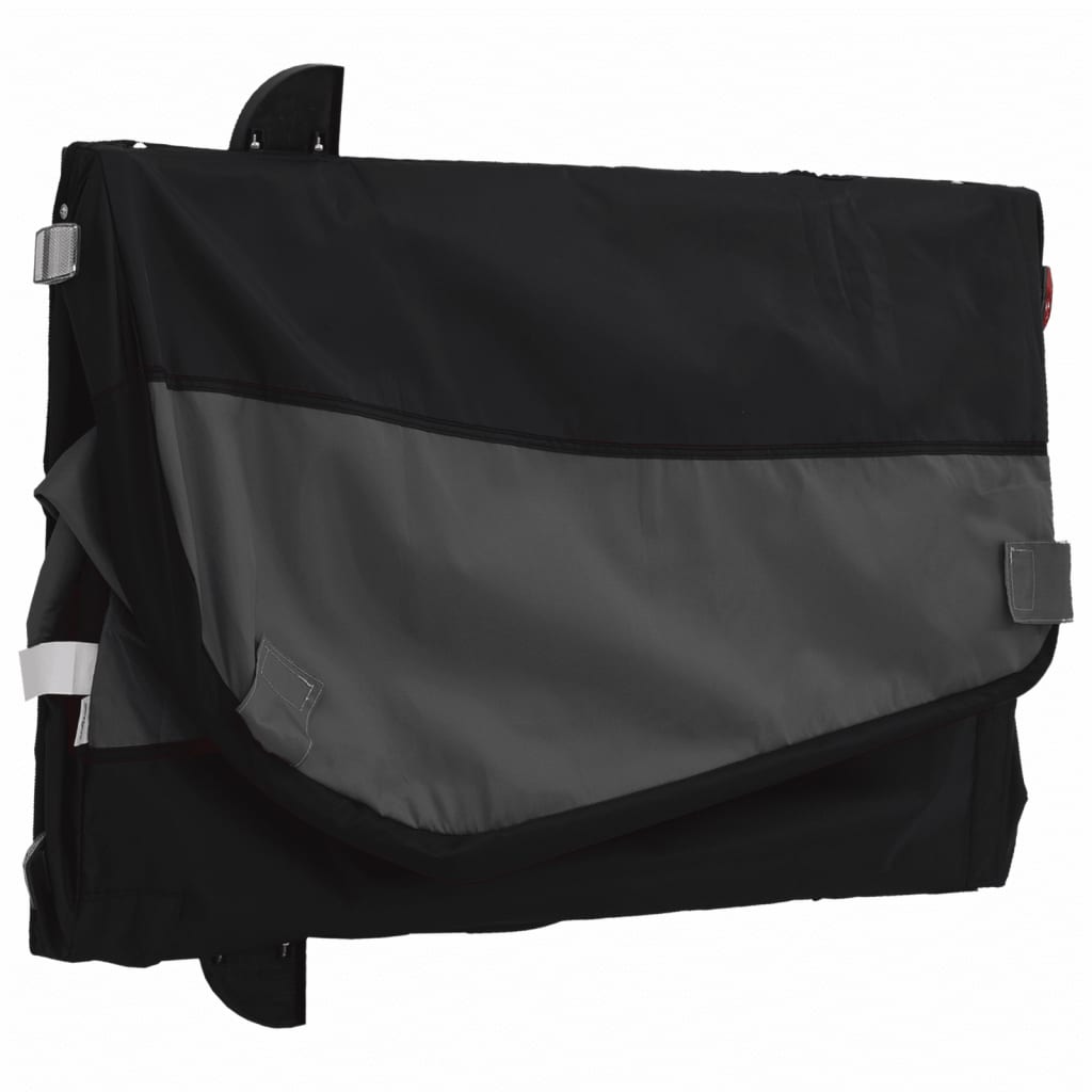 vidaXL Bike Trailer Black 45 kg Iron