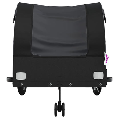 vidaXL Bike Trailer Black 45 kg Iron