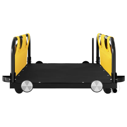 vidaXL Bike Trailer Yellow Oxford Fabric and Iron