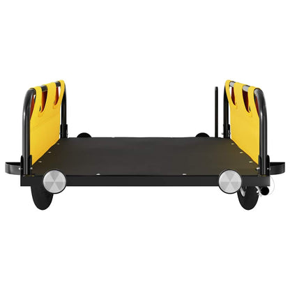 vidaXL Bike Trailer Yellow Oxford Fabric and Iron