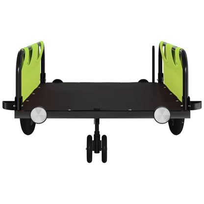 vidaXL Bike Trailer Green Oxford Fabric and Iron