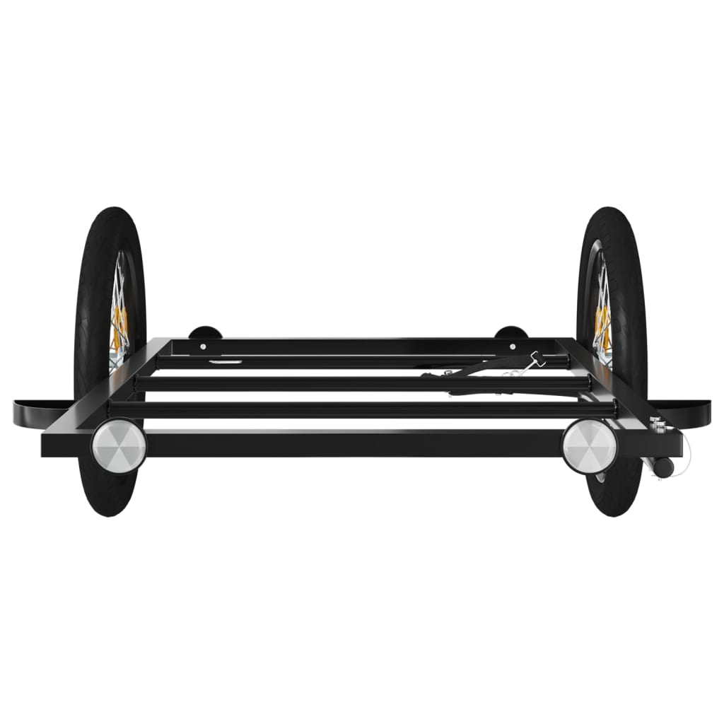 vidaXL Bike Trailer Black 135x68x37 cm Iron