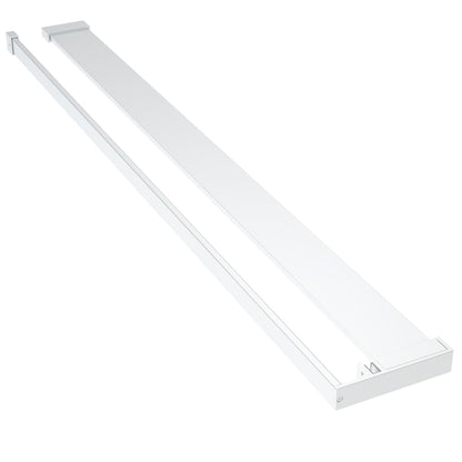 vidaXL Walk-in Shower Wall with Shelf Chrome 80x195 cm ESG Glass&Aluminium