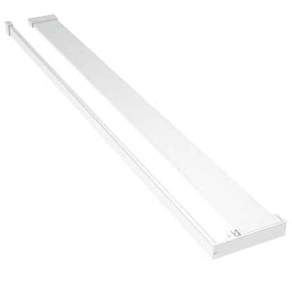 vidaXL Walk-in Shower Wall with Shelf Chrome 100x195 cm ESG Glass&Aluminium