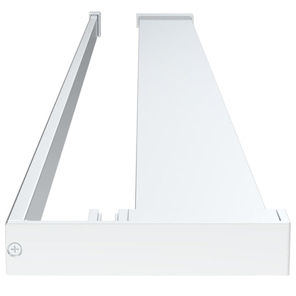 vidaXL Walk-in Shower Wall with Shelf Chrome 100x195 cm ESG Glass&Aluminium