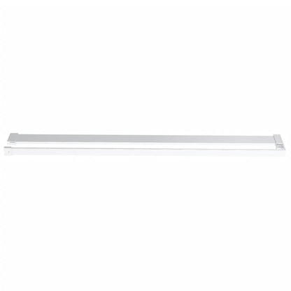 vidaXL Walk-in Shower Wall with Shelf Chrome 100x195 cm