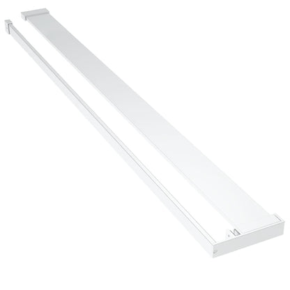 vidaXL Walk-in Shower Wall with Shelf Chrome 115x195 cm