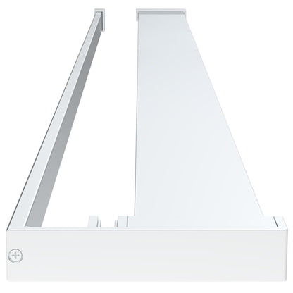 vidaXL Walk-in Shower Wall with Shelf Chrome 115x195 cm ESG Glass&Aluminium