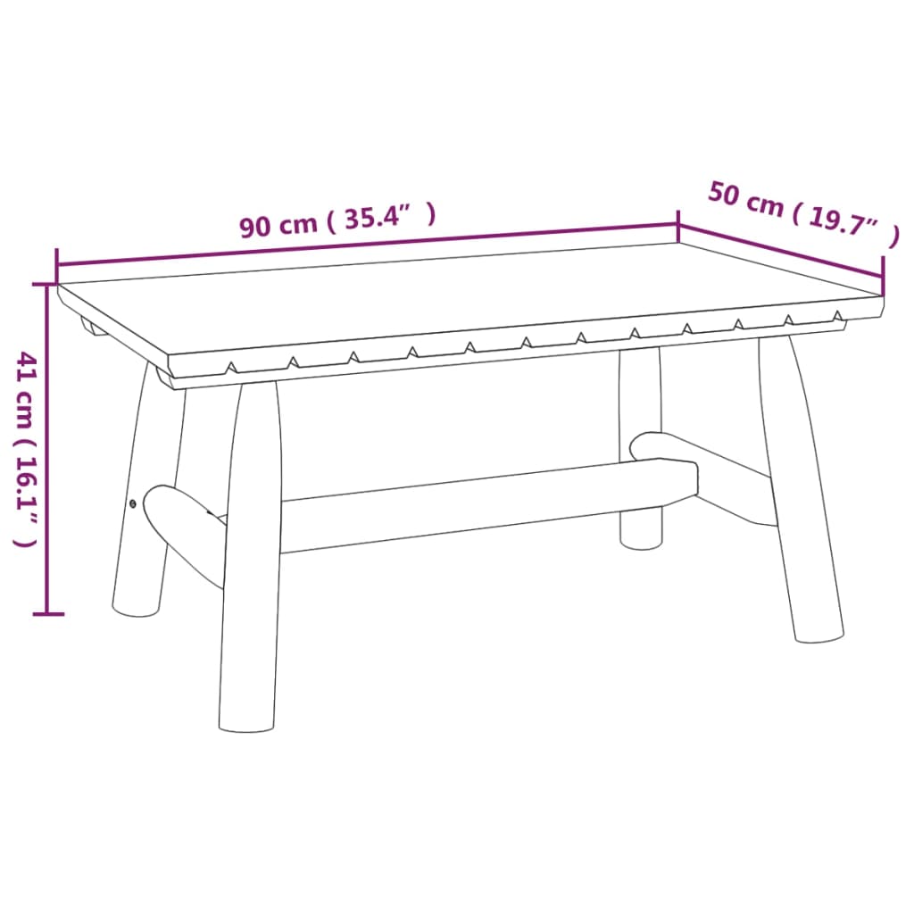 vidaXL 3 Piece Garden Lounge Set Solid Wood Spruce