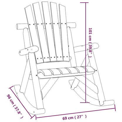 vidaXL 4 Piece Garden Lounge Set Solid Wood Spruce