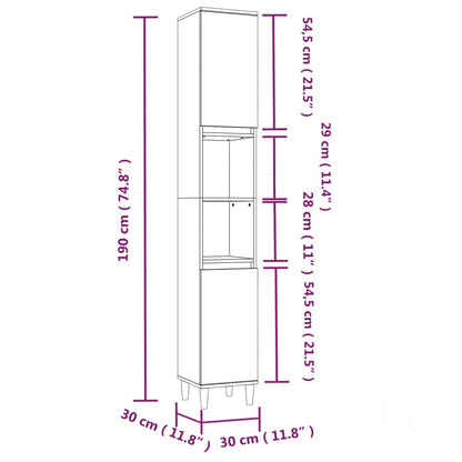 vidaXL 3 Piece Bathroom Furniture Set White Engineered Wood
