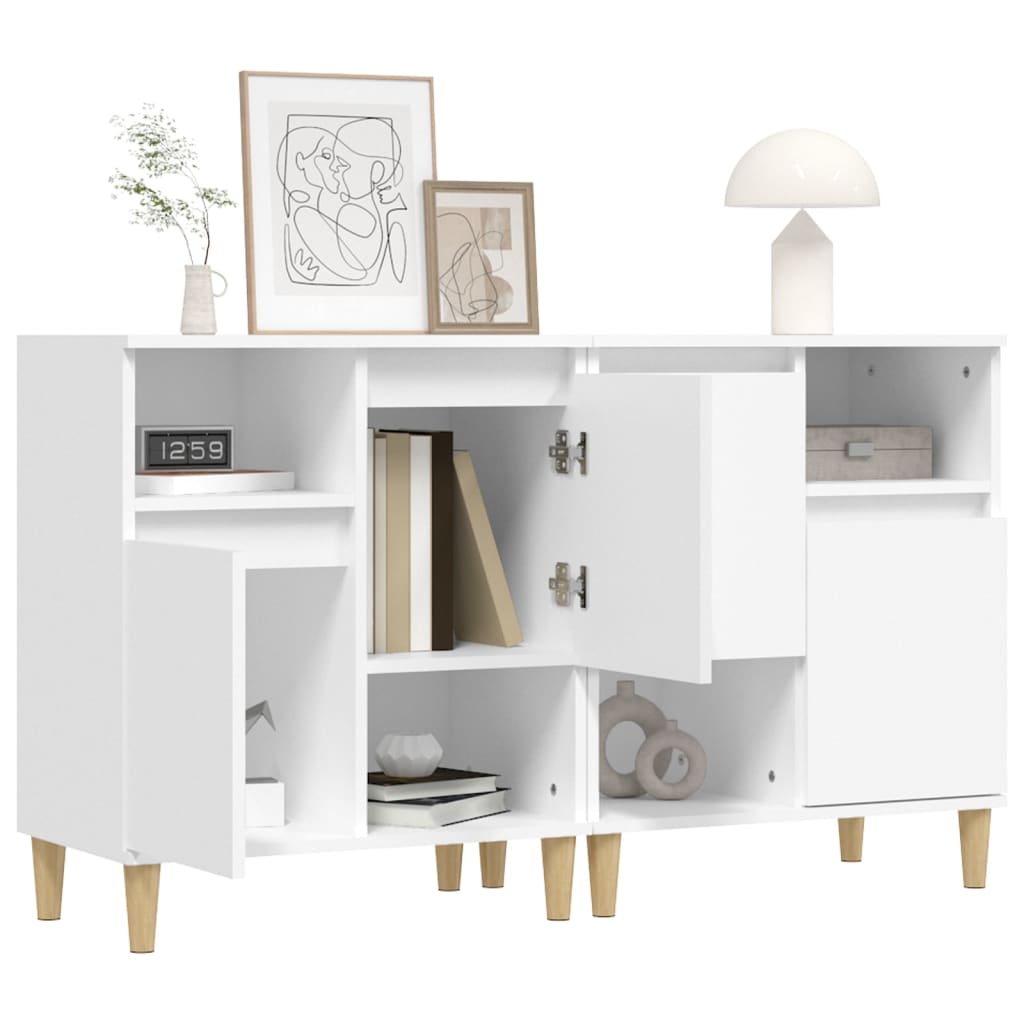 vidaXL Sideboards 2 pcs White 60x35x70 cm Engineered Wood