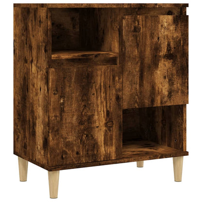 vidaXL Sideboards 2 pcs Smoked Oak 60x35x70 cm Engineered Wood
